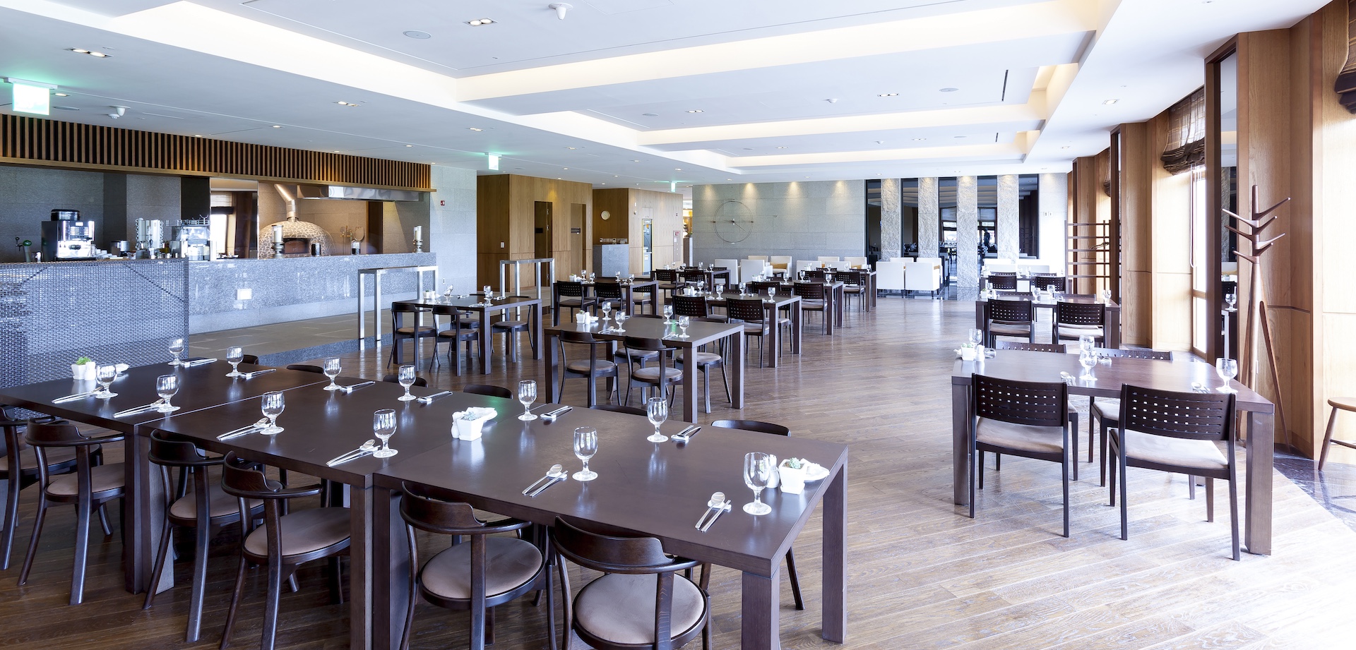 장수에프앤에스 골프장 케이터링 현장 세팅 모습